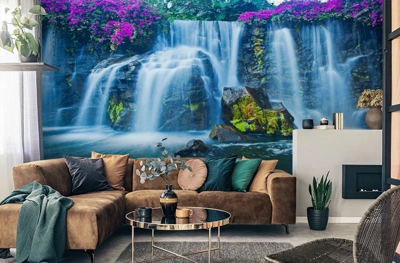 Картинка 3D Фотообои  «Горный водопад» | интернет-магазин ELEGANT HOME DECOR