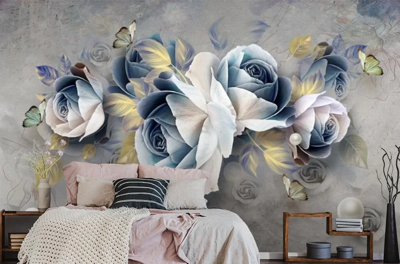 Картинка 3D Фотообои «Безупречные розы» | интернет-магазин ELEGANT HOME DECOR