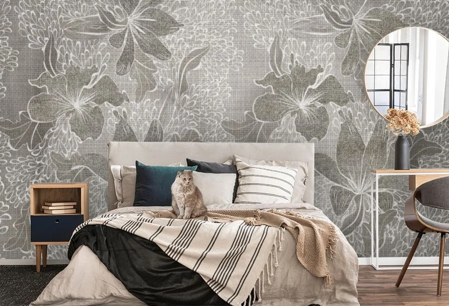 Картинка 3D Фотообои «Благородная композиция с цветами» | интернет-магазин ELEGANT HOME DECOR