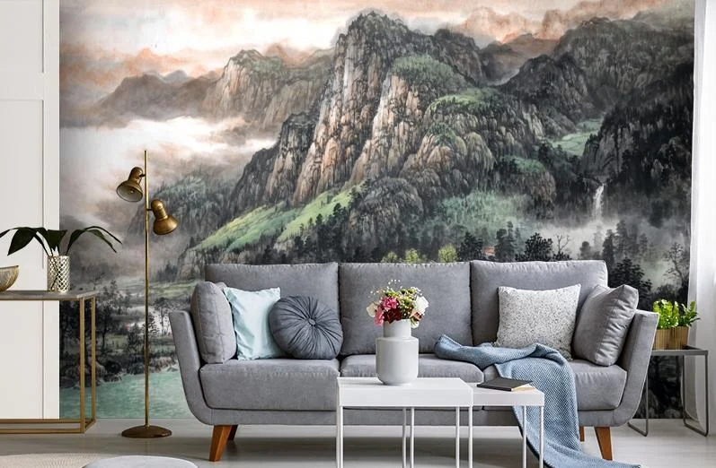 Картинка 3D Фотообои «Горы» | интернет-магазин ELEGANT HOME DECOR