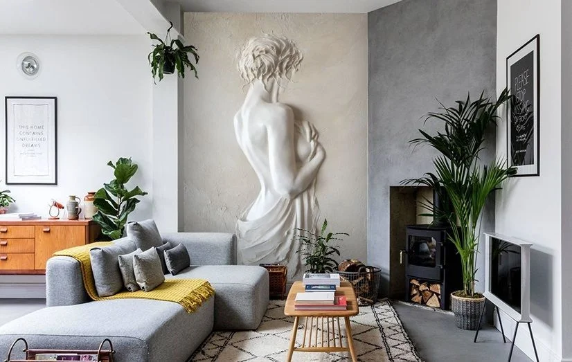 Картинка 3D Фотообои «Чарующая незнакомка» | интернет-магазин ELEGANT HOME DECOR