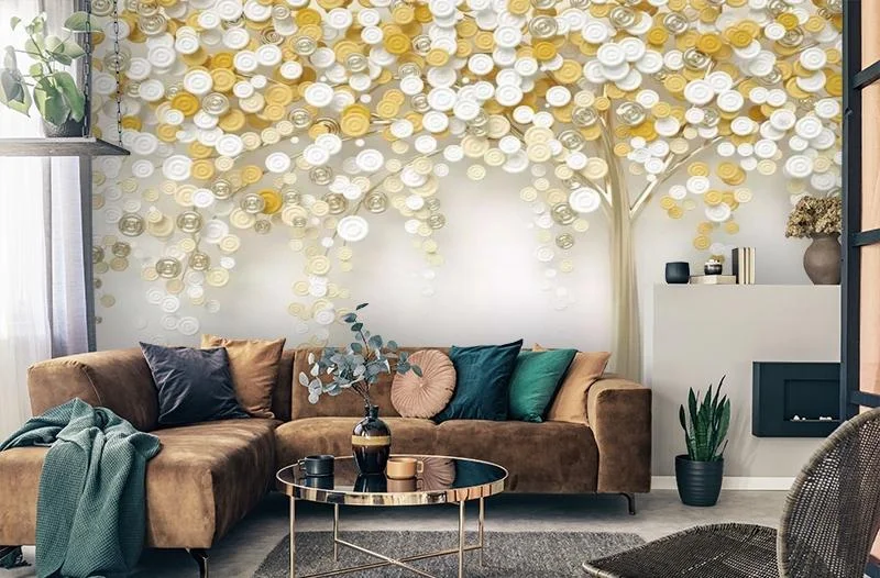 Картинка 3D Фотообои "Медальонное дерево" | интернет-магазин ELEGANT HOME DECOR