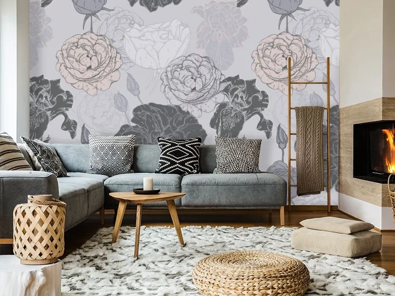 Картинка 3D Фотообои «Аристократическая композиция» | интернет-магазин ELEGANT HOME DECOR
