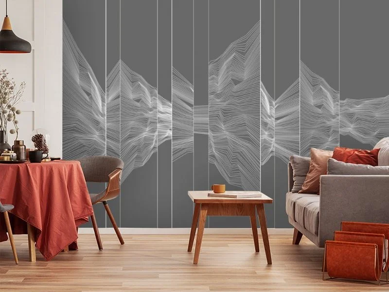 Картинка 3D Фотообои «Безупречная геометрия в ночи» | интернет-магазин ELEGANT HOME DECOR