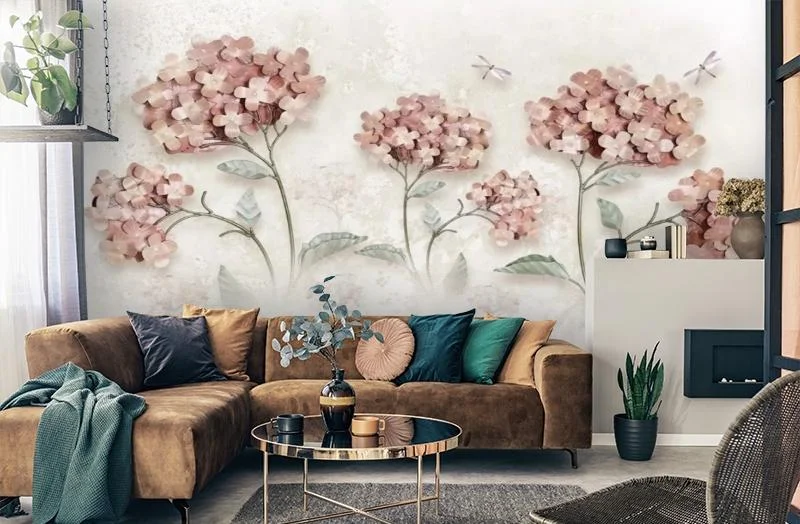Картинка 3D Фотообои «Луговые цветы» | интернет-магазин ELEGANT HOME DECOR
