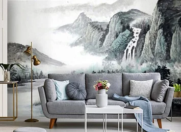 3D Фотообои «Японские мотивы: Горы» — стиль и качество для вашего интерьера