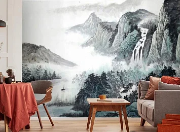 3D Фотообои «Японские мотивы: Горы» — стиль и качество для вашего интерьера