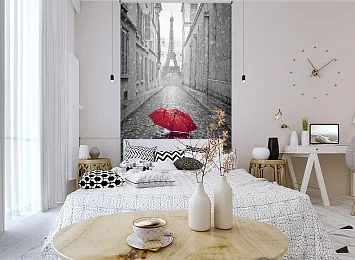 3D Фотообои «Дождь в Париже» — стиль и качество для вашего интерьера