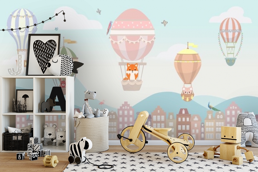 картинка 3D Фотообои «Полеты над Амстердамом» | интернет-магазин ELEGANT HOME DECOR