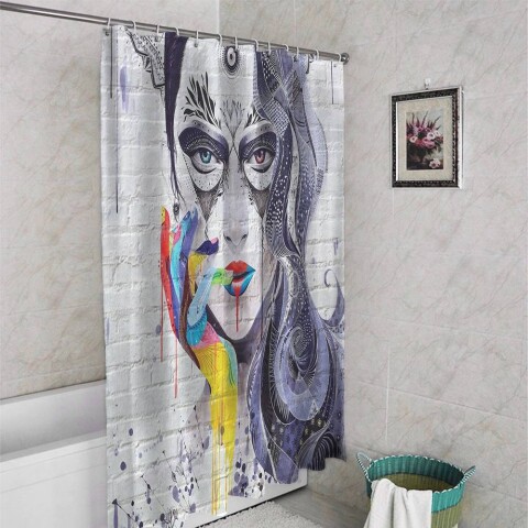 картинка 3D шторка для ванны «Чародейка» | интернет-магазин фотообоев ARTDECO