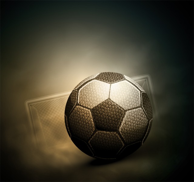 картинка 3D Фотообои «Футбольный мяч» | интернет-магазин фотообоев ARTDECO