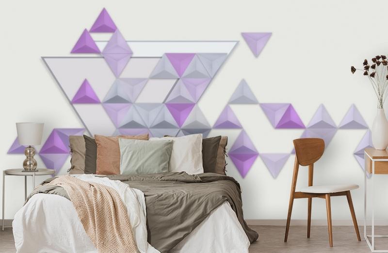 картинка 3D Фотообои «Трёхмерные треугольники» | интернет-магазин фотообоев ARTDECO