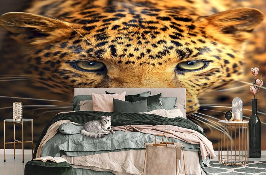 картинка 3D Фотообои «Леопард портрет» | интернет-магазин фотообоев ARTDECO
