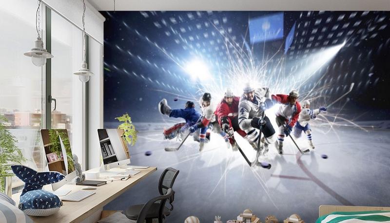 3D Фотообои «Хоккей!»