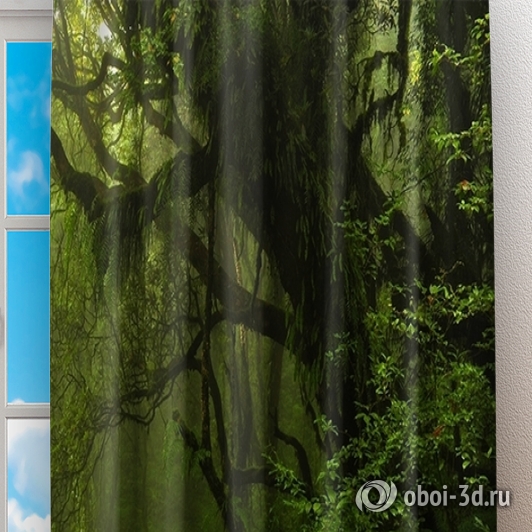картинка Фотошторы «Тропический лес» | интернет-магазин фотообоев ARTDECO