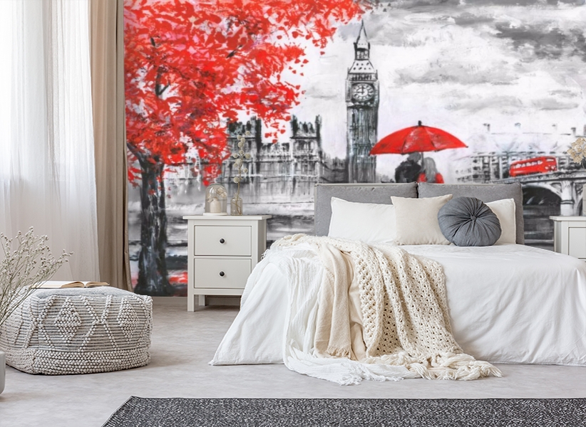 картинка 3D Фотообои «Романтика Лондона» | интернет-магазин фотообоев ARTDECO