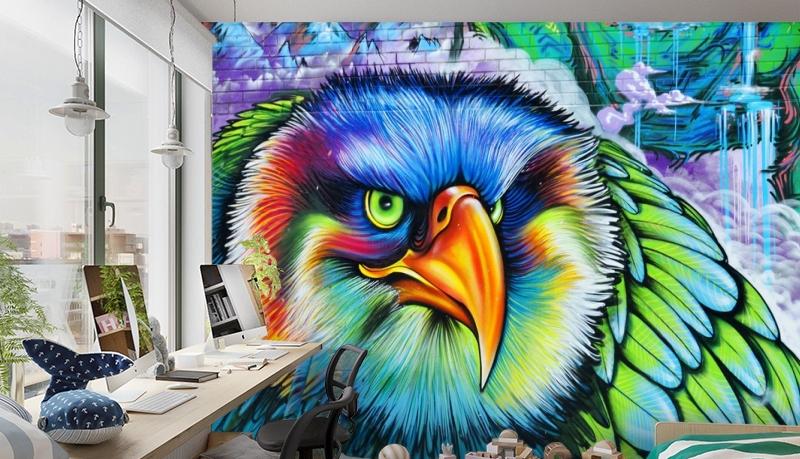 картинка 3D Фотообои «Хищный орел» | интернет-магазин фотообоев ARTDECO