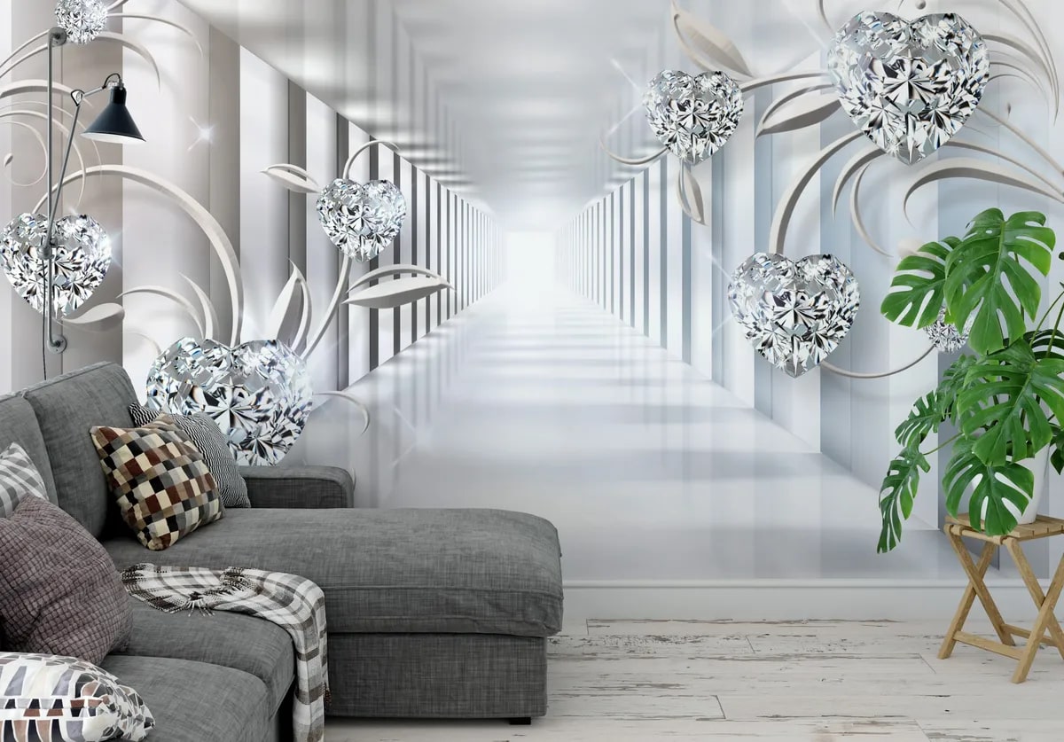 картинка 3D Фотообои «Тоннель с бриллиантами» | интернет-магазин фотообоев ARTDECO