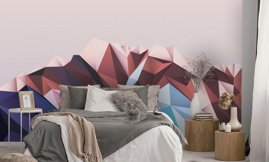 картинка 3D Фотообои «Полигональная гора» | интернет-магазин фотообоев ARTDECO