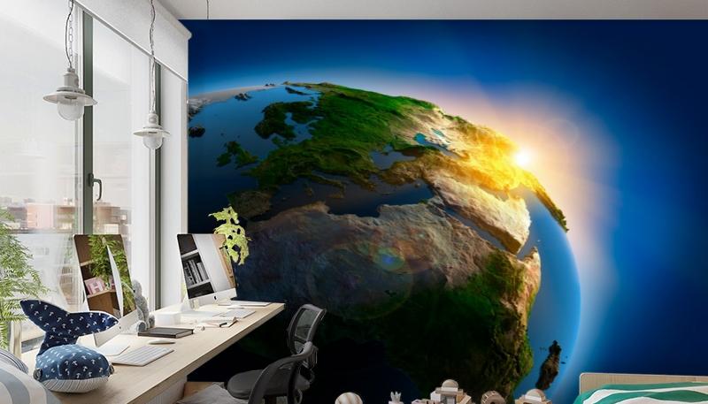 картинка 3D Фотообои  «Земля» | интернет-магазин фотообоев ARTDECO