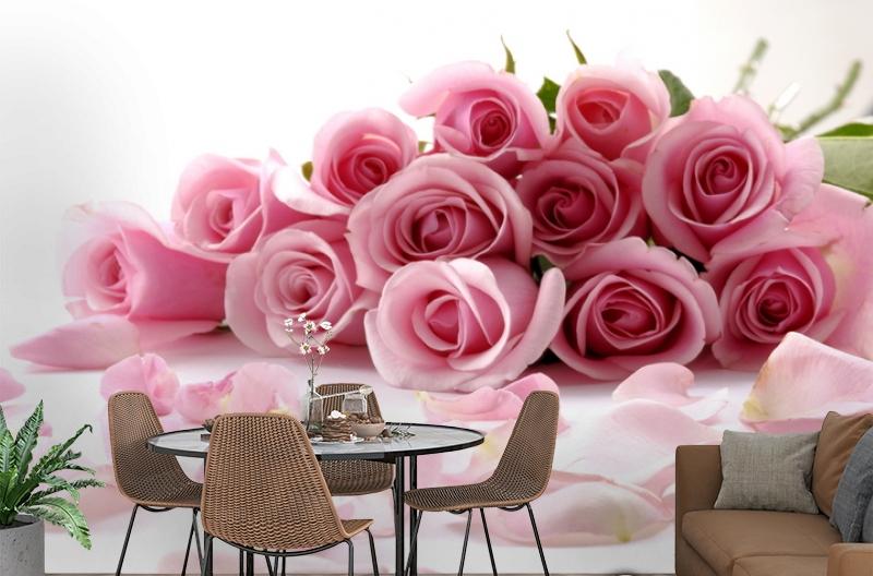 картинка 3D Фотообои «Чайные розы» | интернет-магазин фотообоев ARTDECO