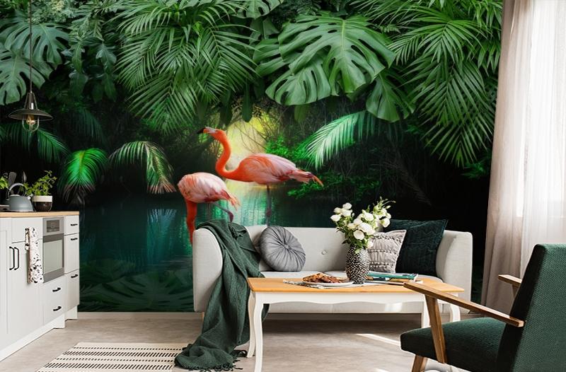 картинка 3D Фотообои  «Романтика в тропиках» | интернет-магазин фотообоев ARTDECO