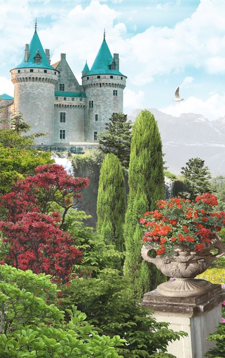 картинка 3D Фотообои «Загадочный замок» | интернет-магазин фотообоев ARTDECO