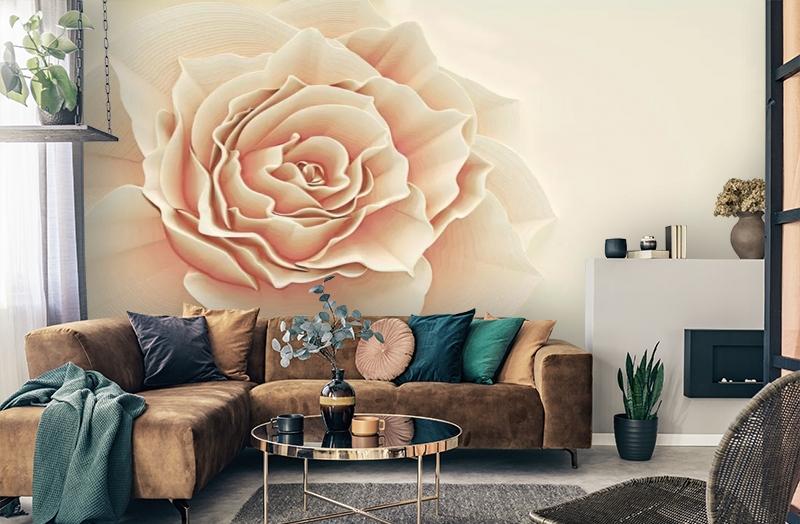 картинка 3D Фотообои «Изысканная роза» | интернет-магазин фотообоев ARTDECO