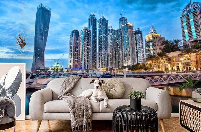 картинка 3D Фотообои «Вечерний Дубай» | интернет-магазин фотообоев ARTDECO