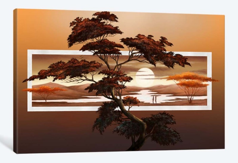 картинка 5D картина «Саванна на закате» | интернет-магазин фотообоев ARTDECO