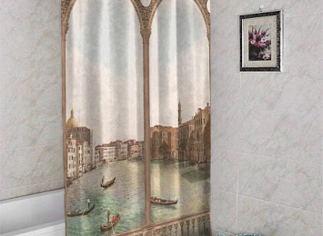 Штора для ванной «Старая Венеция»
