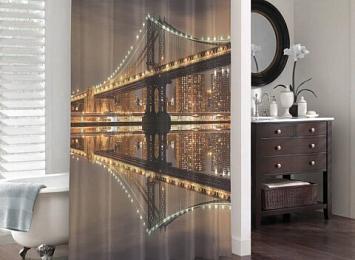 Штора для ванной «Бруклинский мост»