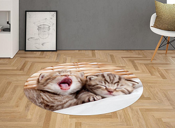 3D Ковер «Милые котята»