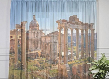 3D Тюль на окна "Древняя Италия"