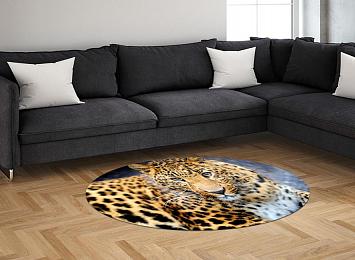 3D Ковер «Красивый леопард»