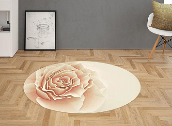 3D Ковер «Изысканная роза»