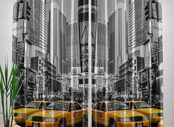 Фотошторы «Желтые такси»