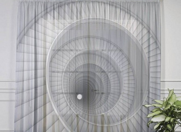 Фототюль 3D Aбстракция "Бесконечная лестница"