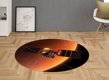 3D Ковер «Спутник на орбите Марса»