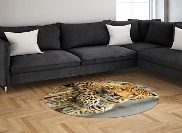 3D Ковер «Спокойный леопард»