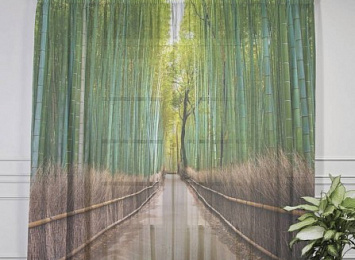 3D Тюль "Дорога через бамбук"