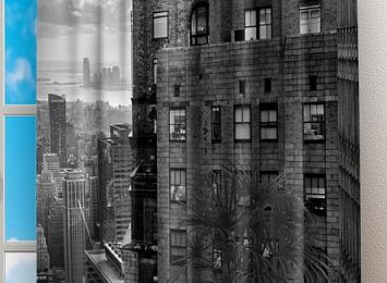 Фотошторы «Балкон в Нью-Йорке»