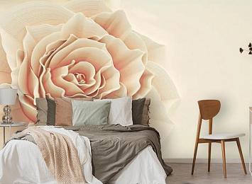 3D Фотообои «Изысканная роза»