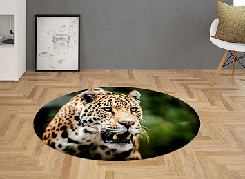 3D Ковер «Оскал леопарда»