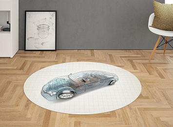 3D Ковер «Авто 3D модель»