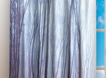 Фотошторы «Осенний лес в тумане»