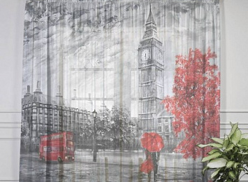 3D тюль "Картина Лондона"