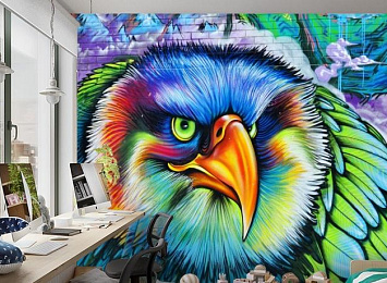 3D Фотообои «Хищный орел»