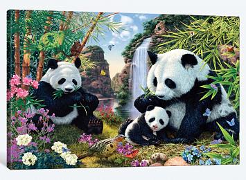 5D картина «Семейство панд»