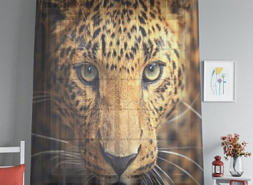 3D фототюль "Леопард портрет"
